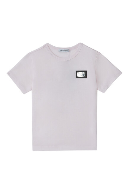 Kids Jersey T-Shirt with Logo Tag